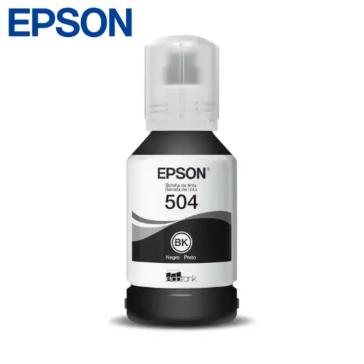 [B-B2 / 3 exhibición] Tinta EPSON T504 Negro Original