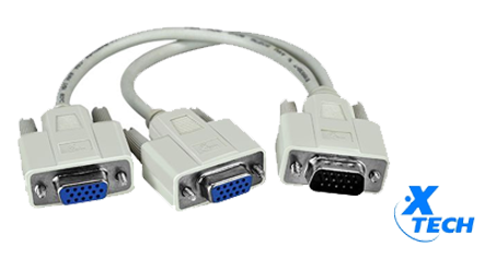 Conector múltiple VGA Macho a Hembra XTC325 Xtech