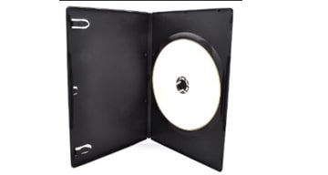 Caja Plastica para CD/DVD Negro