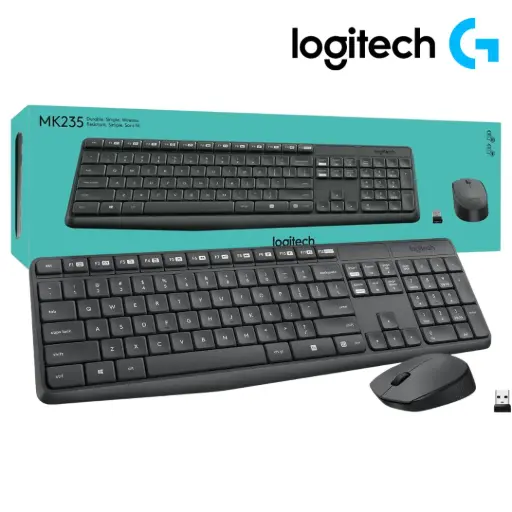 [1EB] Combo de Teclado y Mouse Inálambrico Logitech MK235