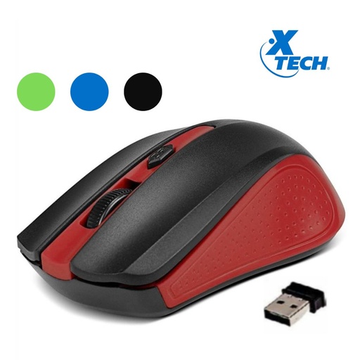 Mouse inalámbrico XTECH 4 botones XTM-310RD