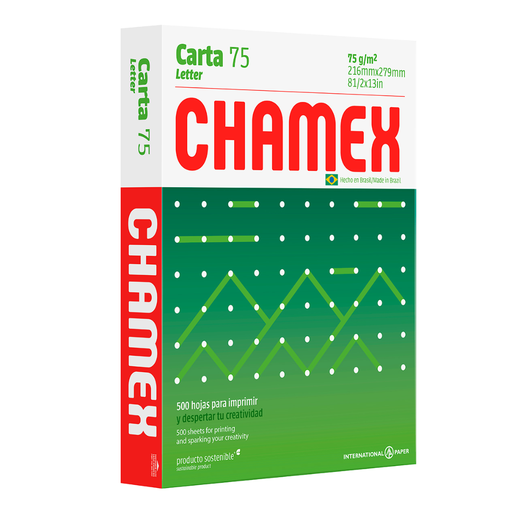 Resma de Hojas Carta Chamex 75grm