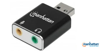 Adaptador de Audio USB MANHATTAN