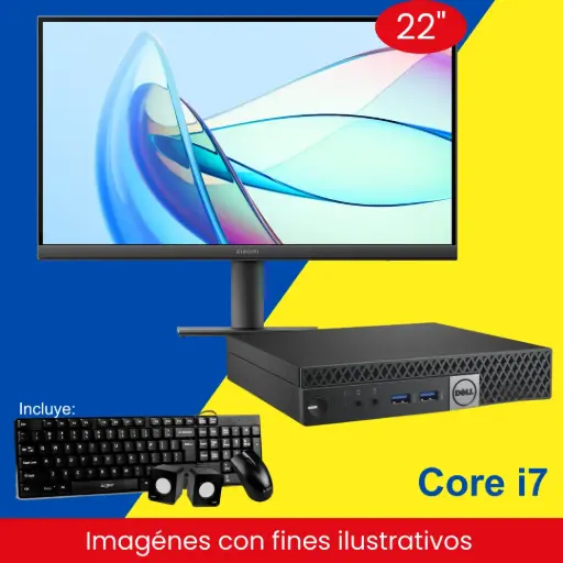 Combo Core i7 CPU, Monitor, Teclado, Mouse y Bocina.