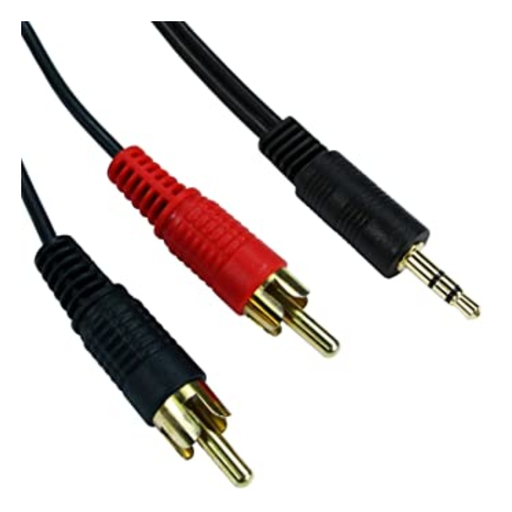 Cable 2 RCA a Plug 2 metros