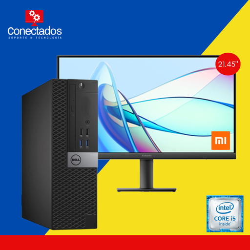 Combo DELL Core i5 CPU con Monitor XIAOMI 21.45"