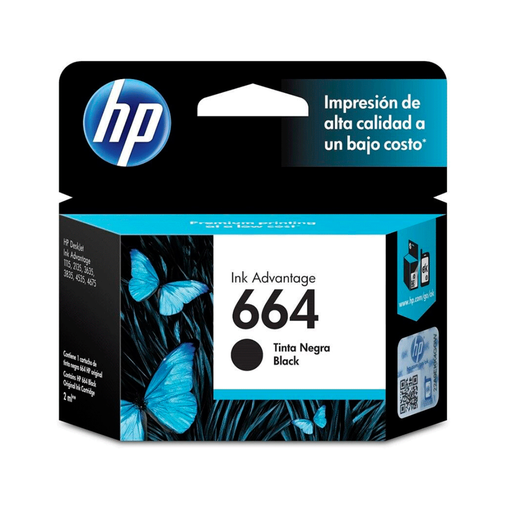 Cartucho Original HP 664 Negro